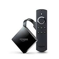 Amazon Fire TV remote and device